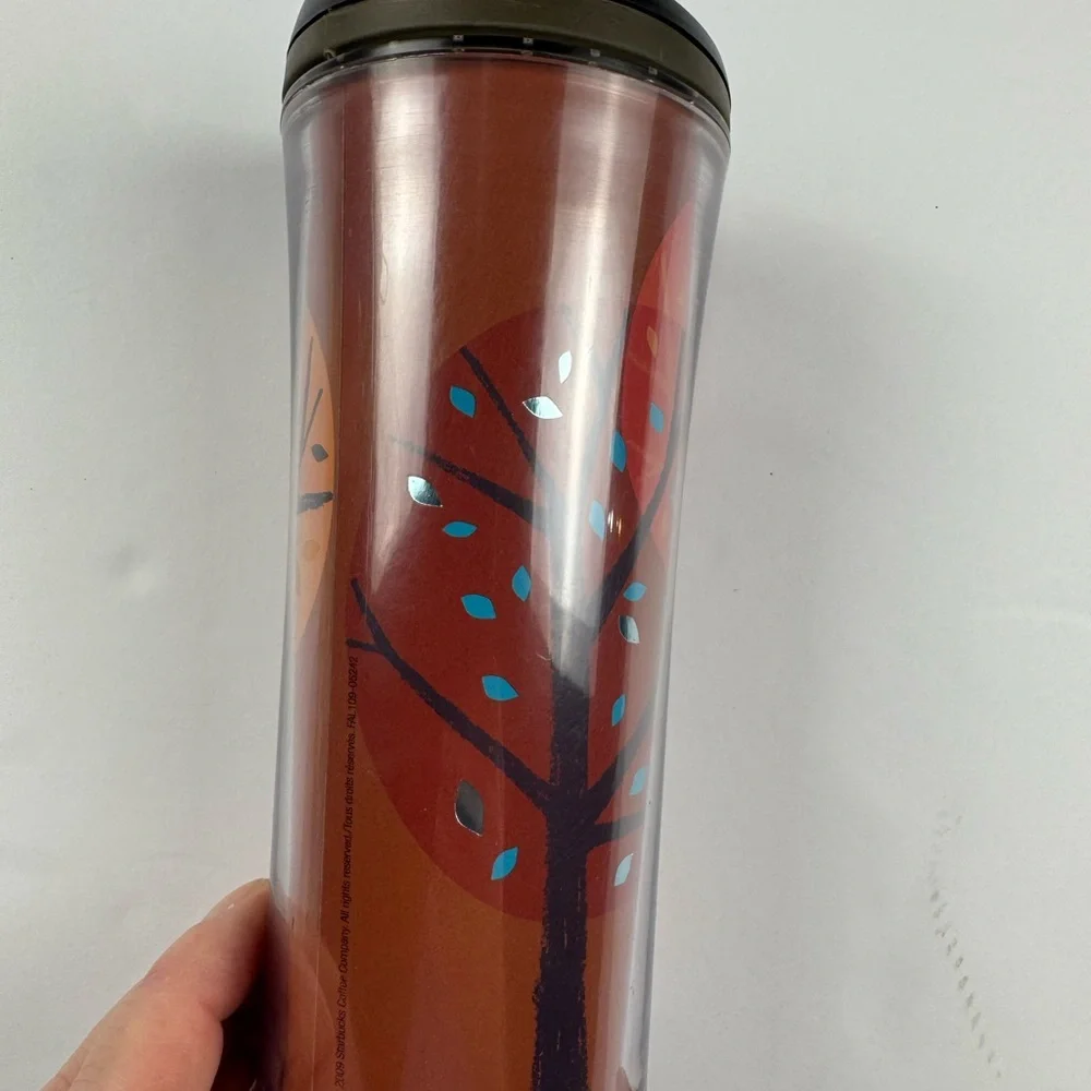 Collectible Starbucks Coffee Fall Trees Gold Leaves insulated tumbler from 2007